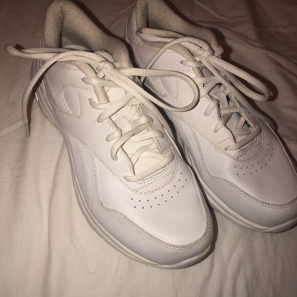 Reebok Womens Walk DMX Max All White Running Shoes Sneakers Size 5.5 OG Style - Picture 1 of 11